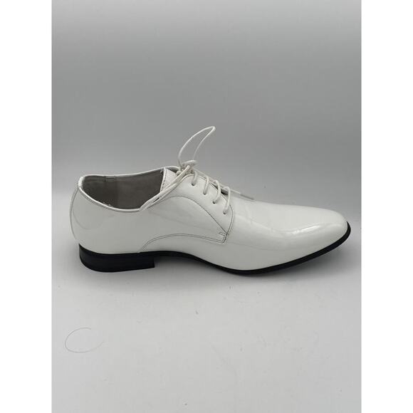 Men’s Bruno Marc White Patent Leather Oxford Dress Shoes Sz 9 main image 9